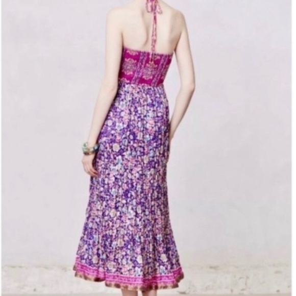 Anthropologie's Daleka Day Silk Dress by Maeve Medium - Picture 2 of 7